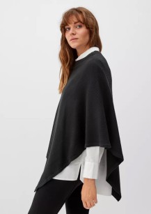 Poncho aus Baumwollmix